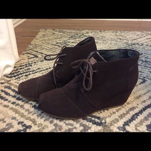 TOMS wedge bootie